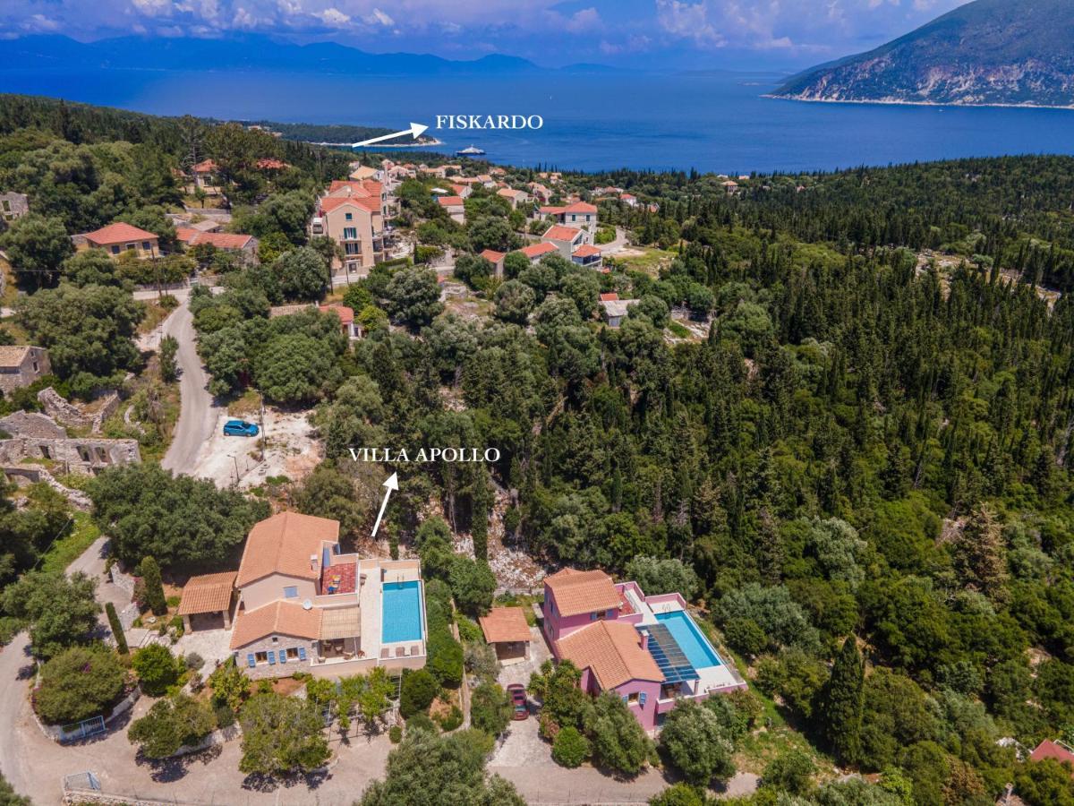 Villa Apollo Up To 8Px, Private Pool フィスカルドン エクステリア 写真